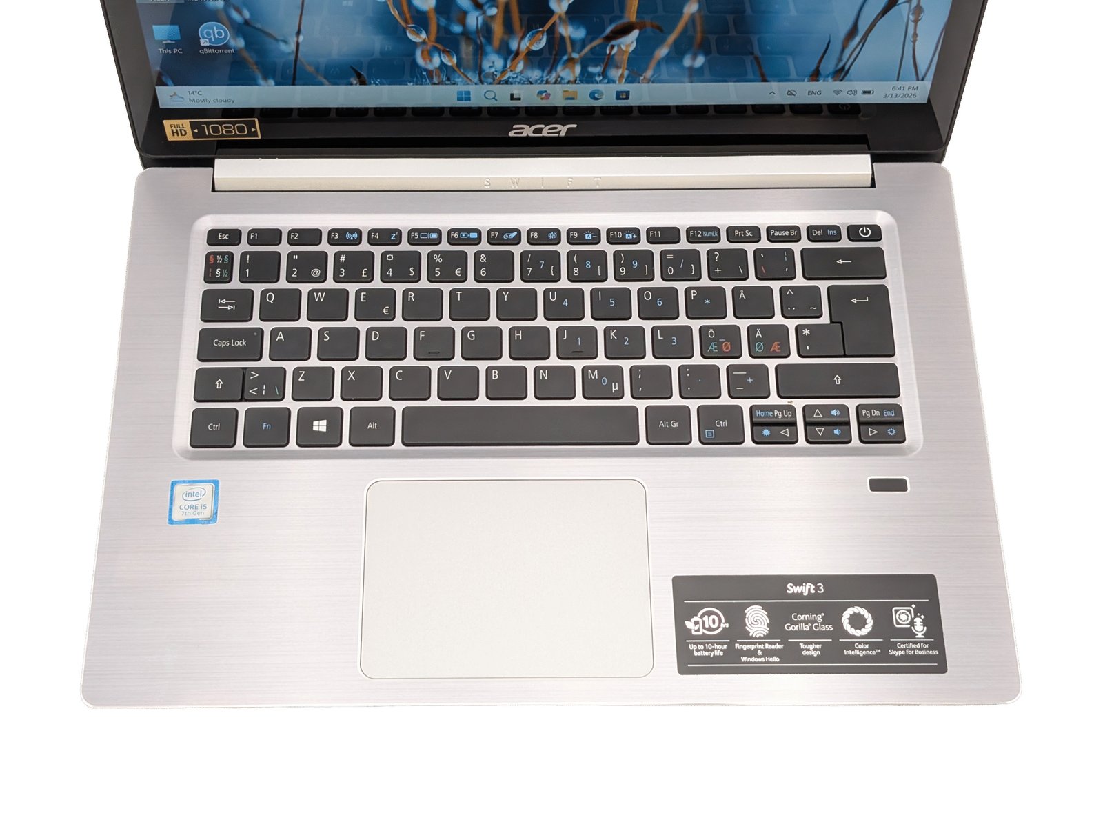 Acer Swift 3 SF314-52 / i5-7200U / 4GB / 256GB (REFURBISHED)