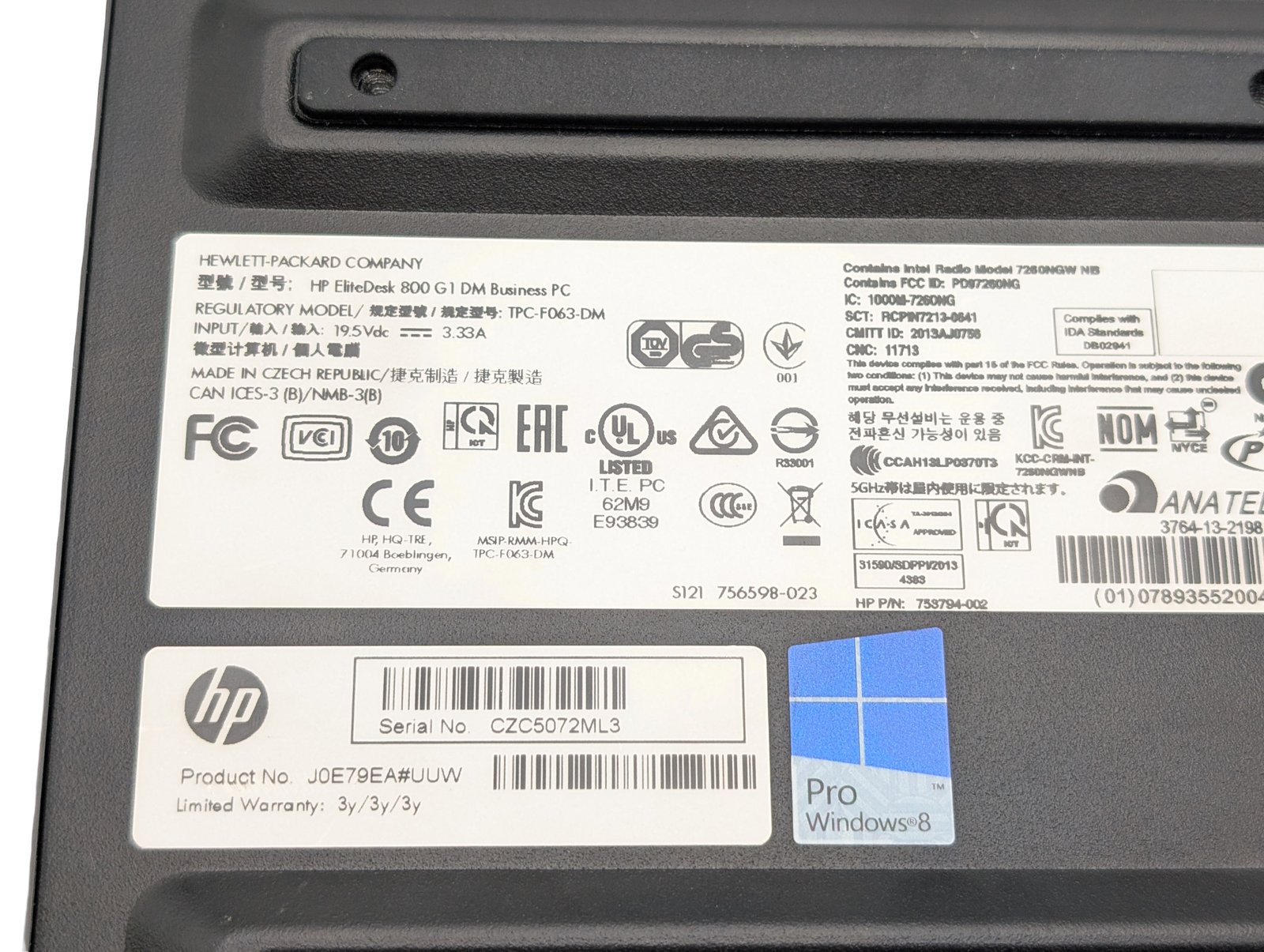 HP EliteDesk 800 G1 DM/i5-4570T/16GB/250GB (REFURBISHED)