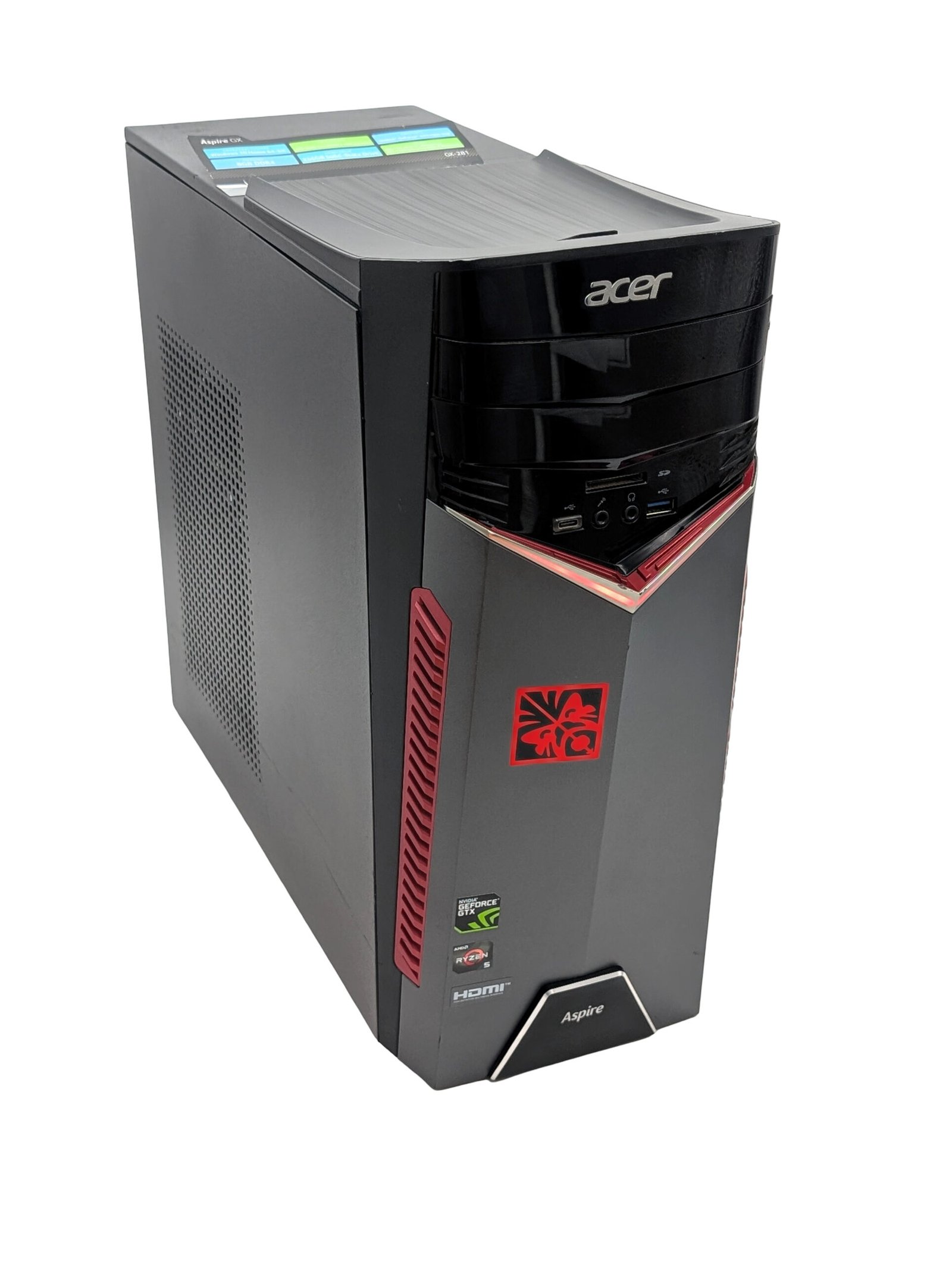 Acer Aspire GX-281/Ryzen 5-1400/16GB/256GB/GTX 1060 3GB (REFURBISHED)