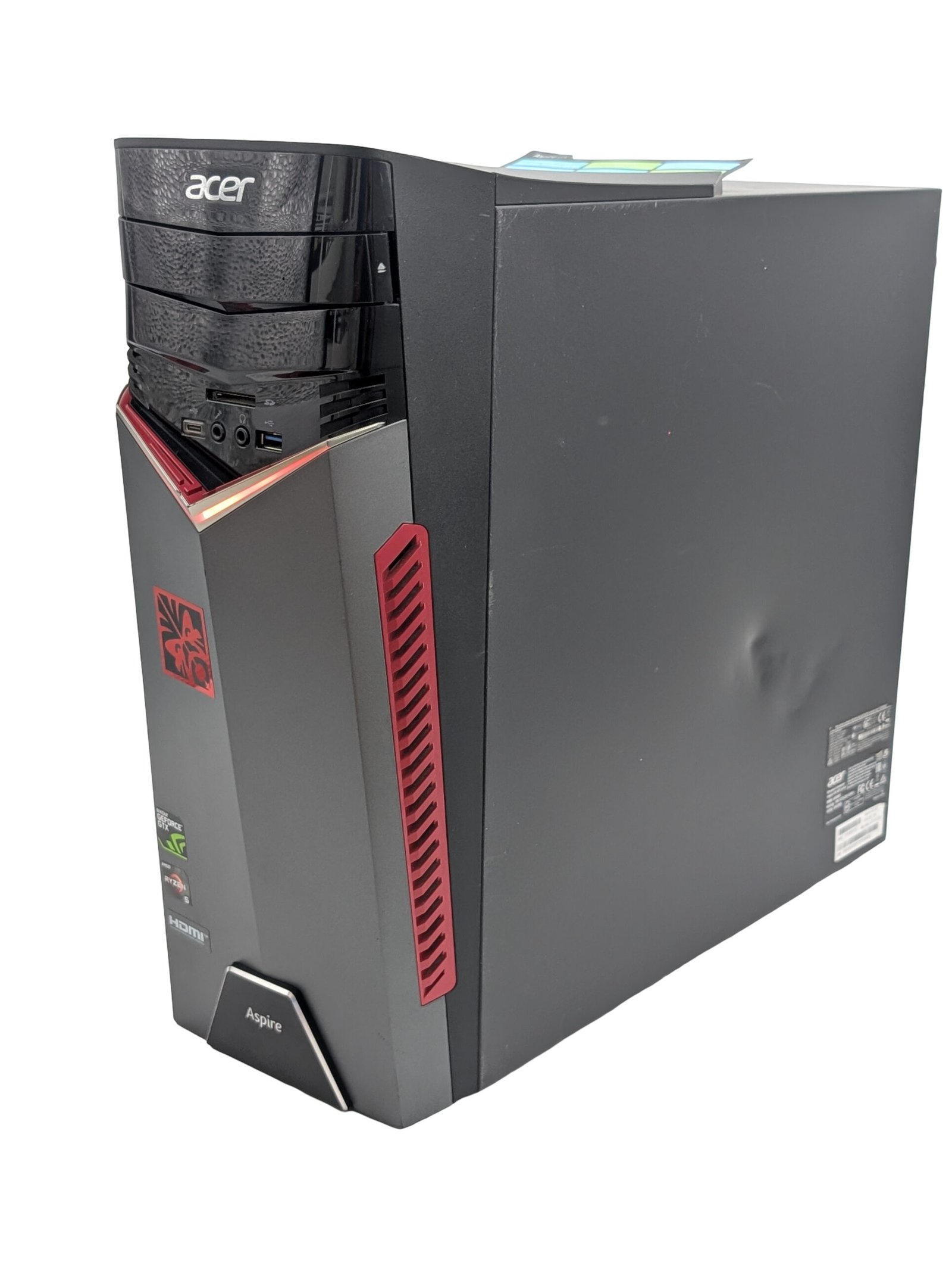 Acer Aspire GX-281/Ryzen 5-1400/16GB/256GB/GTX 1060 3GB (REFURBISHED)