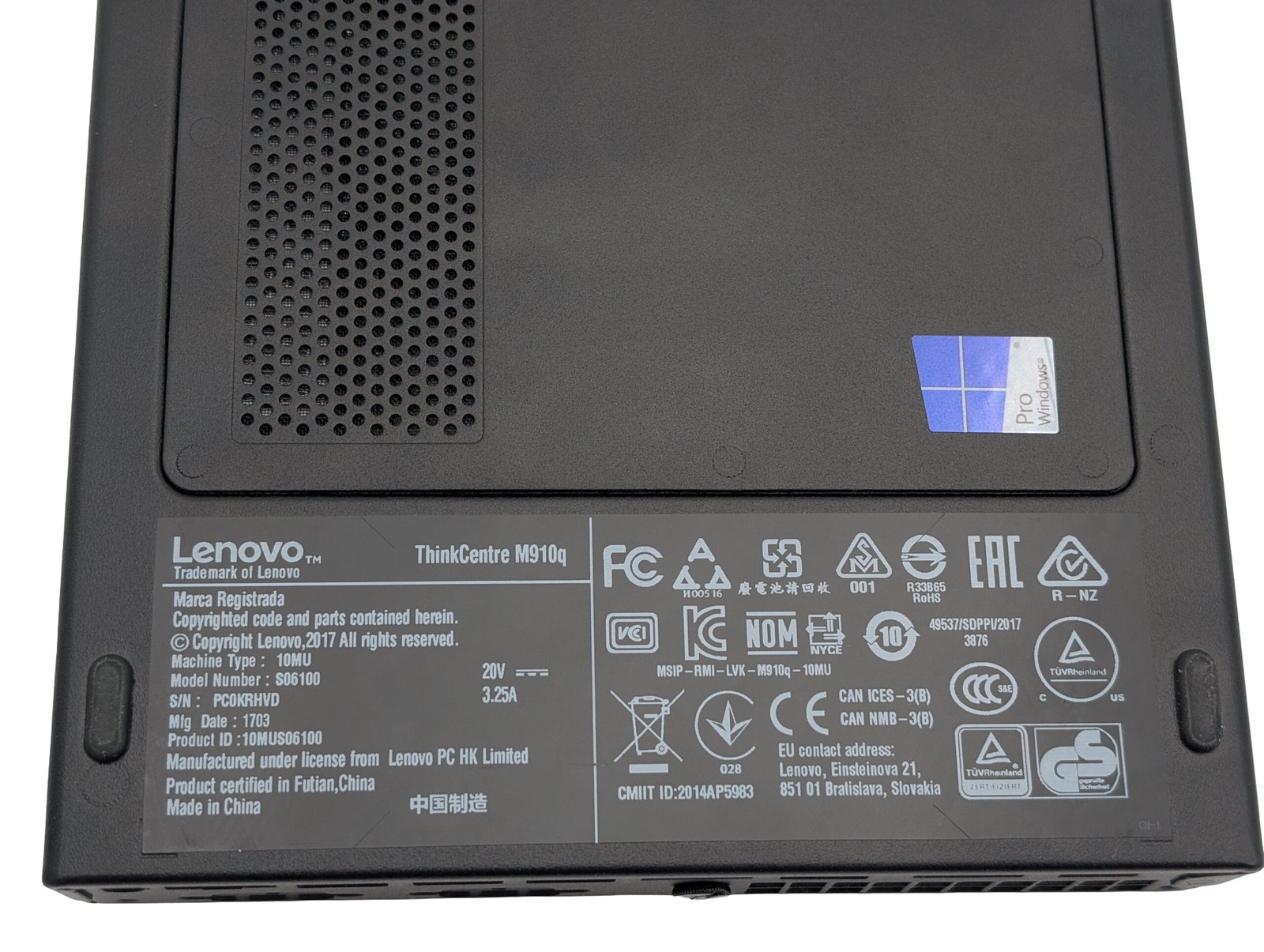 Lenovo ThinkCentre M910q/i5-7500T/8GB/256GB (REFURBISHED)